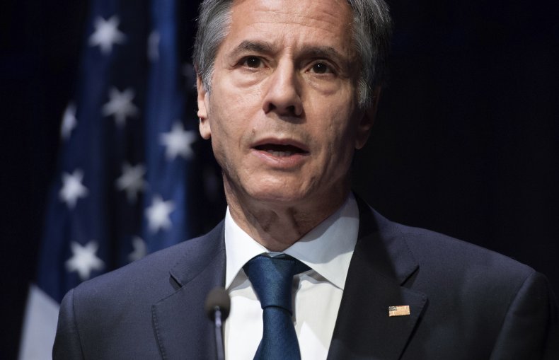 Blinken Speaks at Press Conference