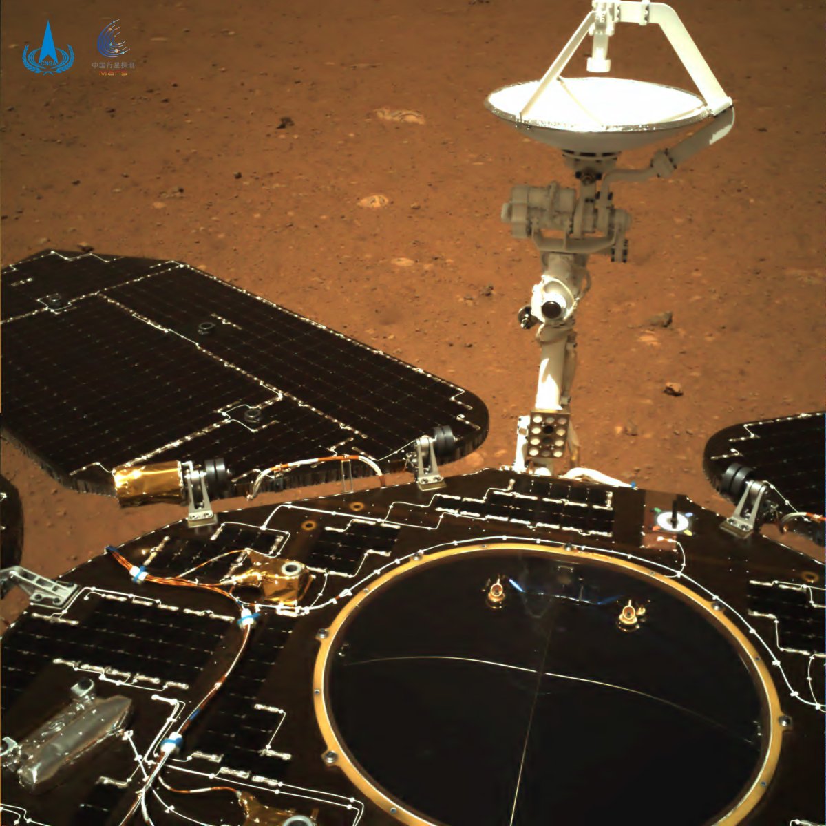 mars, china, zhurong, first pictures,