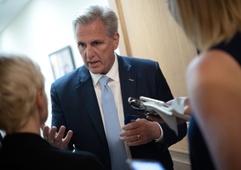 House Minority Leader Kevin McCarthy with Reporters