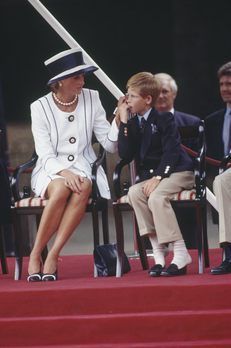 Prince Harry With Princess Diana