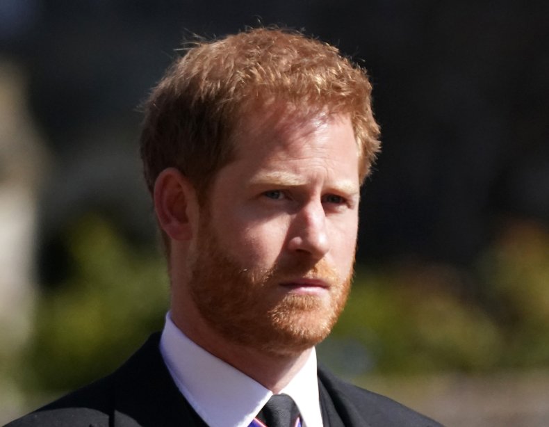 Prince Harry at Prince Philip's Funeral
