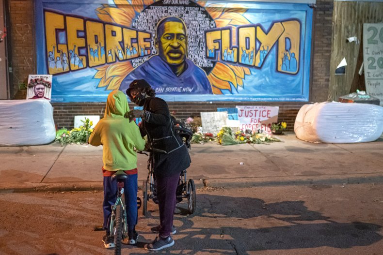Mural of George Floyd in Minneapolis