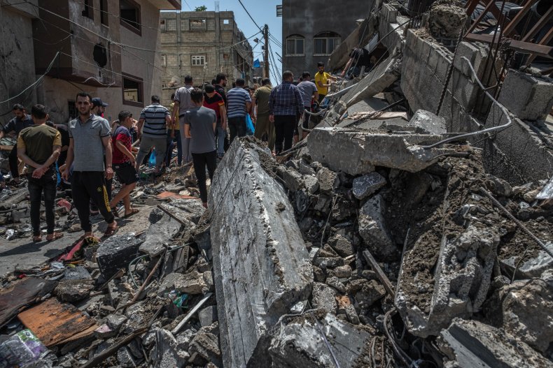 Buildings Damaged in Gaza City
