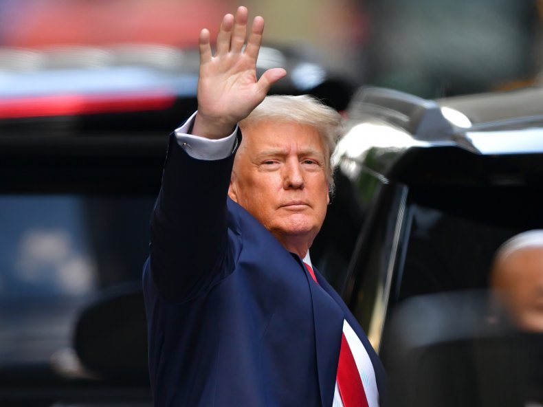 Ex-U.S. President Donald Trump byTrump Tower
