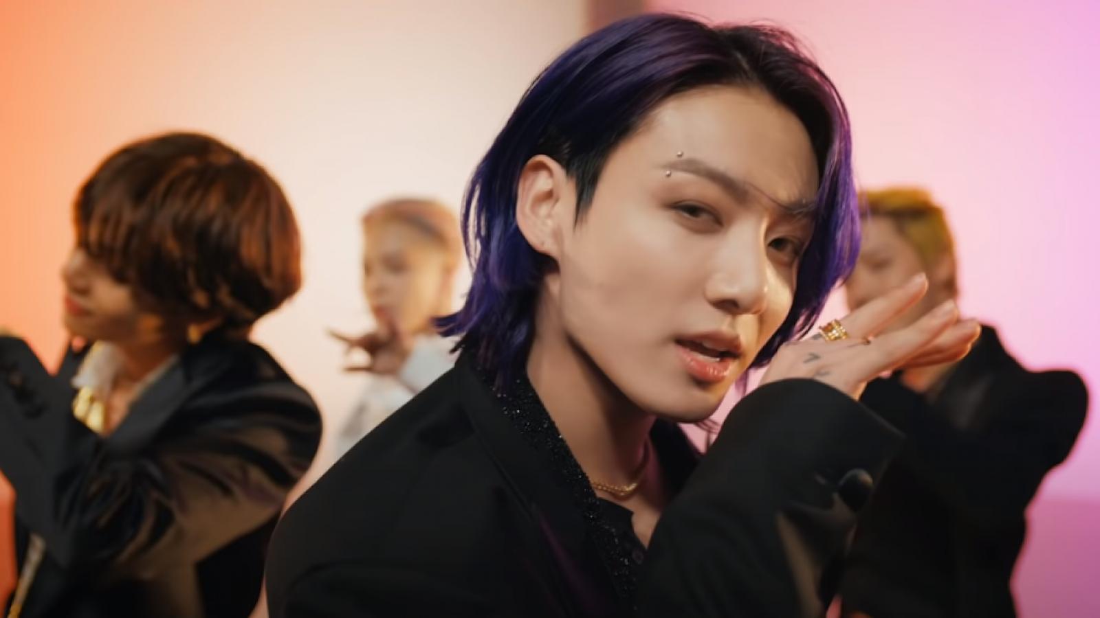 9. Jungkook's half blond hair in BTS' "Butter" music video - wide 5