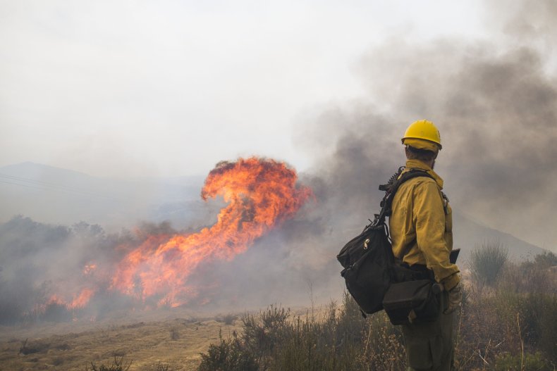 California's Cave Fire seen in November 2019