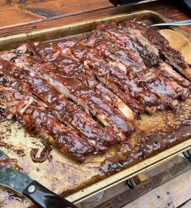 peanut butter and jelly smothered ribs