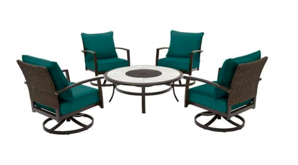 2021 S Best Patio Furniture At, Hampton Bay Patio Set With Fire Pit