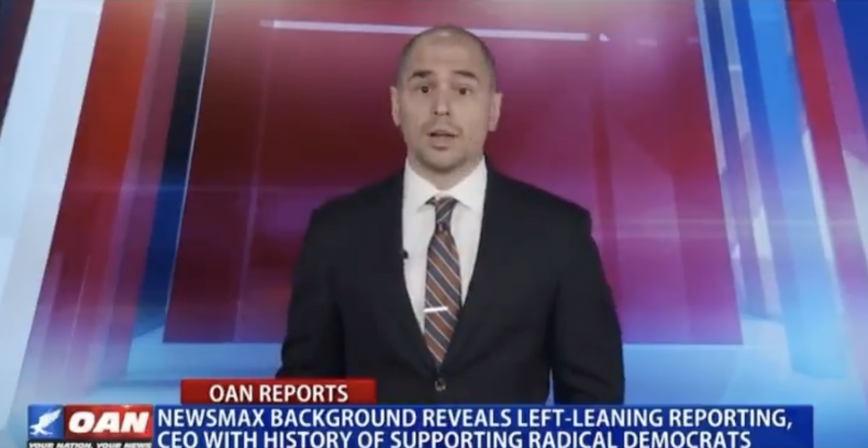OAN accuses Newsman of being "left-leaning"