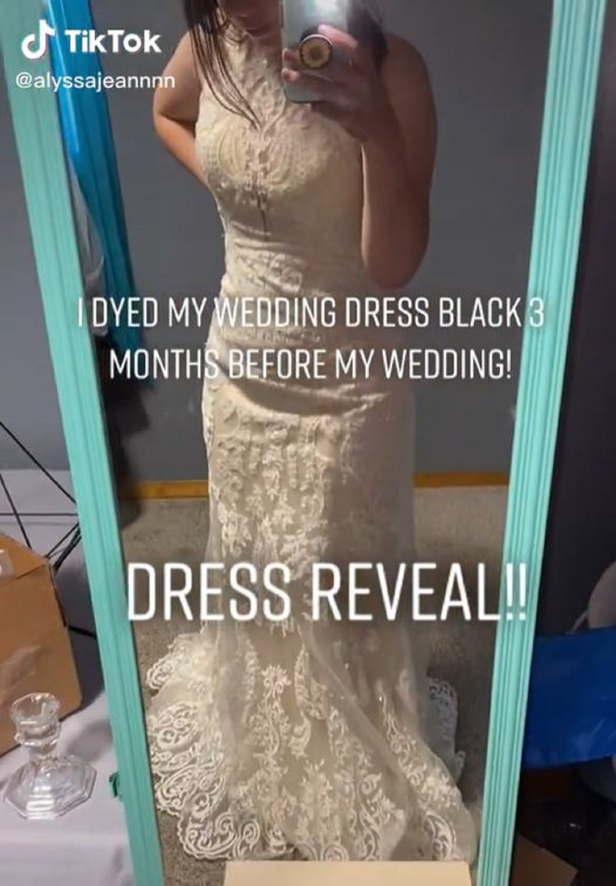 Bride to be Dyes Her Wedding Dress Black and People Say It s an