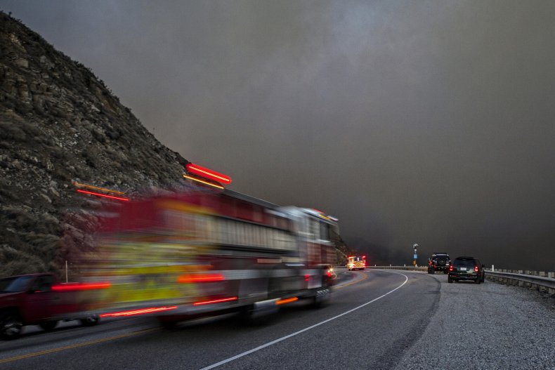 Fire Truck On the Road