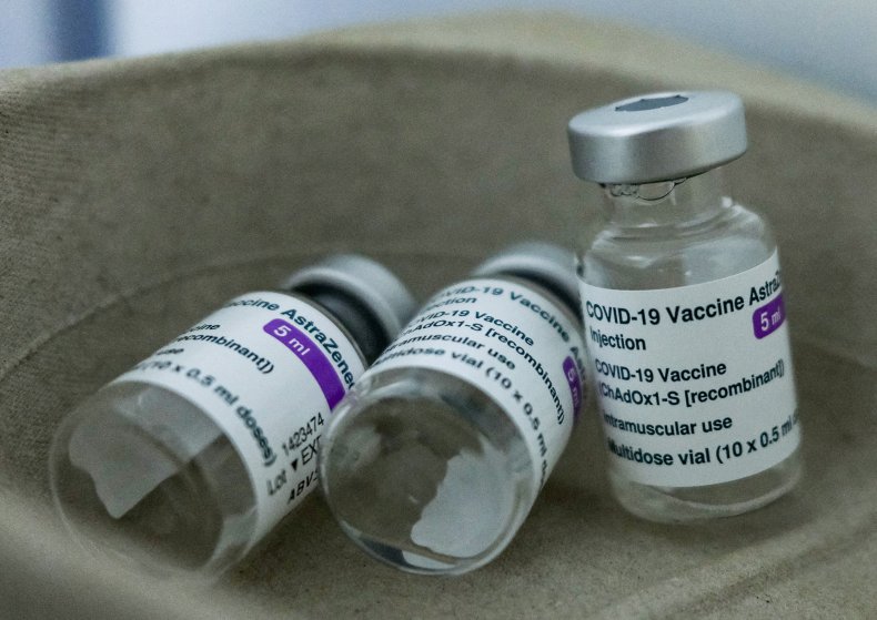 AstraZeneca vaccine vials seen in Cyprus 2021