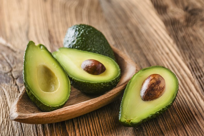 avocados sliced in half