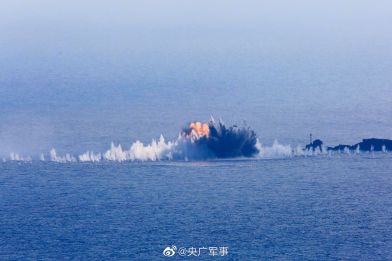 China Drops Bombs in South China Sea China Drops Bombs in South China Sea