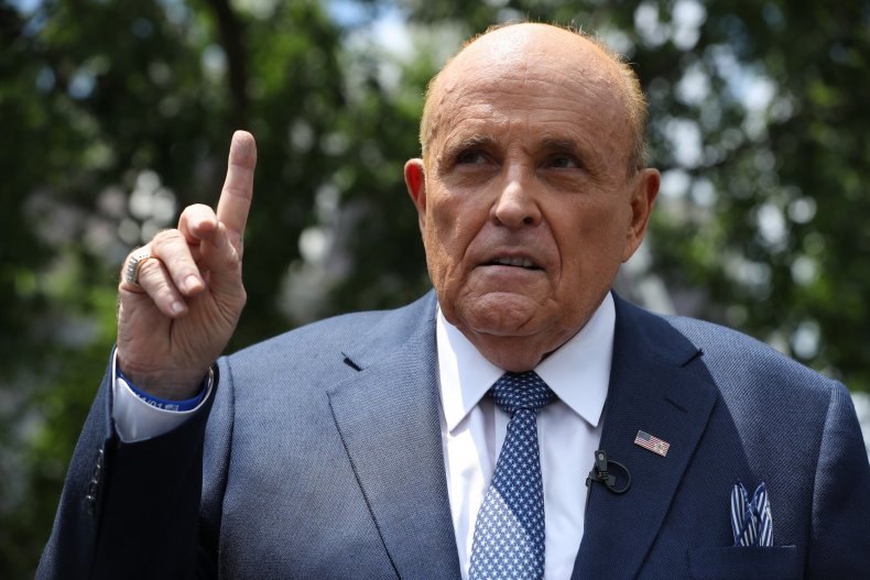 Rudy Giuliani Speaks to Journalists in 2020