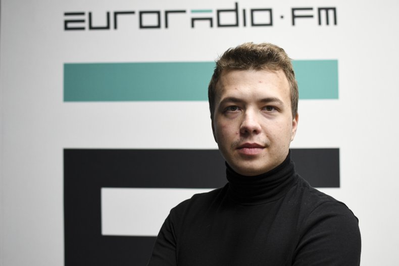 Raman Pratasevich in Minsk