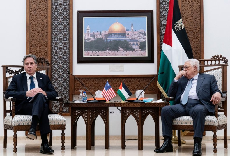 Secretary of State Blinken With Palestinian President