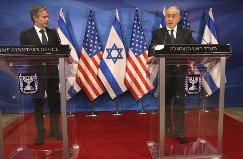 Secretary of State Blinken With Israeli PM