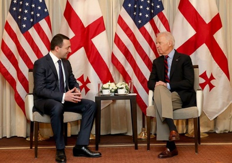 Prime Minister Irakli Garibashvili with Joe Biden