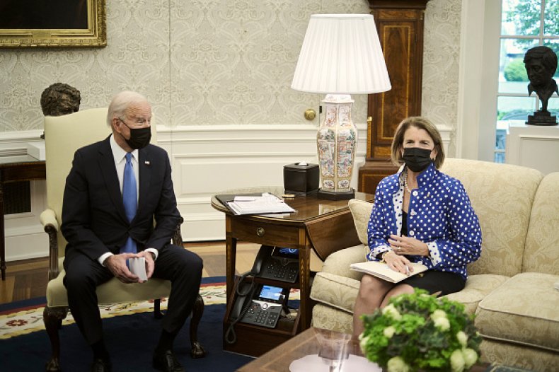 Joe Biden Shelley Moore Capito Infrastructure Bipartisanship