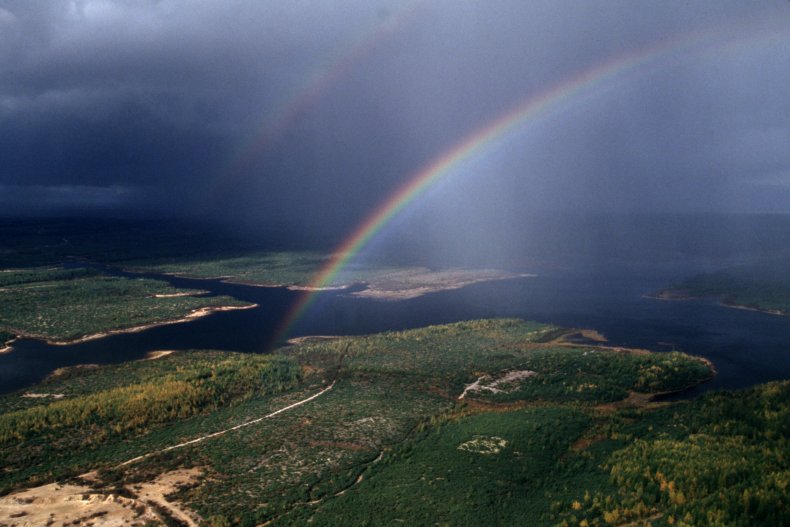 The Sea of Okhotsk is shown