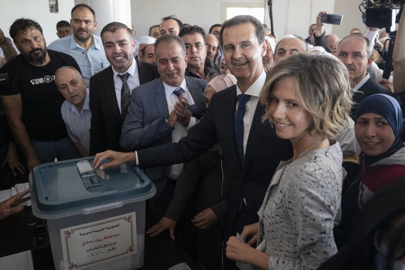 Syrian President Bashar Assad and His Wife