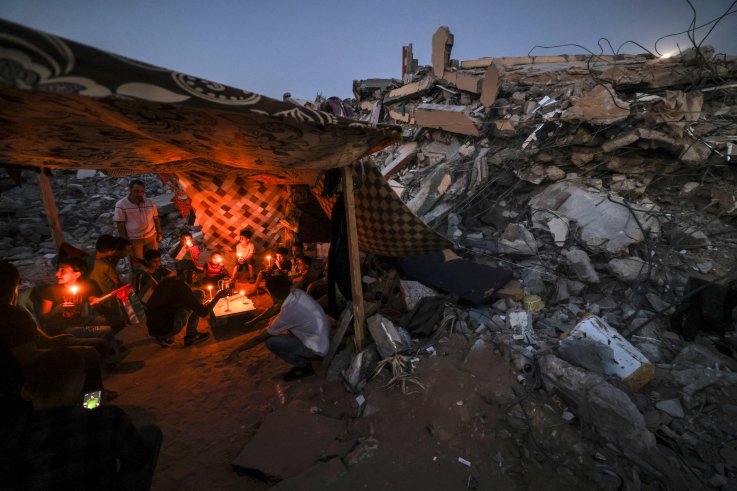 Tent in northern Gaza Strip