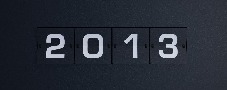 2013 year flip board