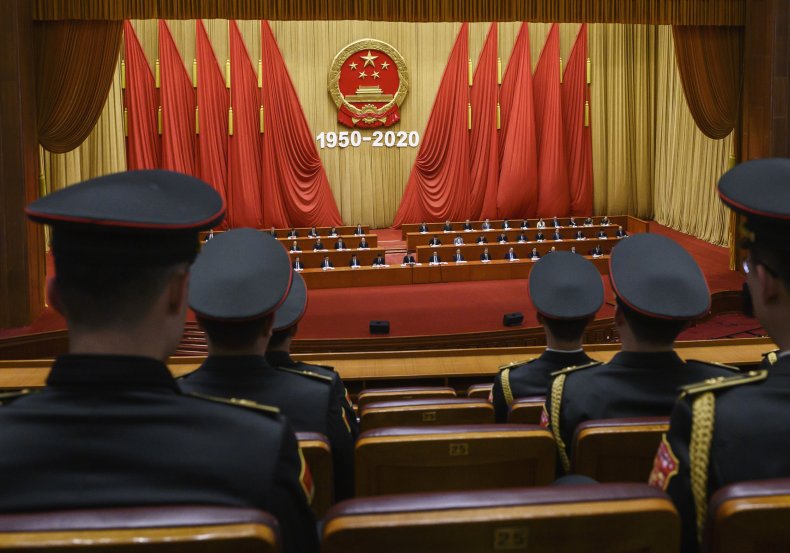 Chinese President Xi Jinping Addresses Great Hall