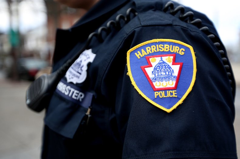 Police Armed Woman Body Camera Hugging