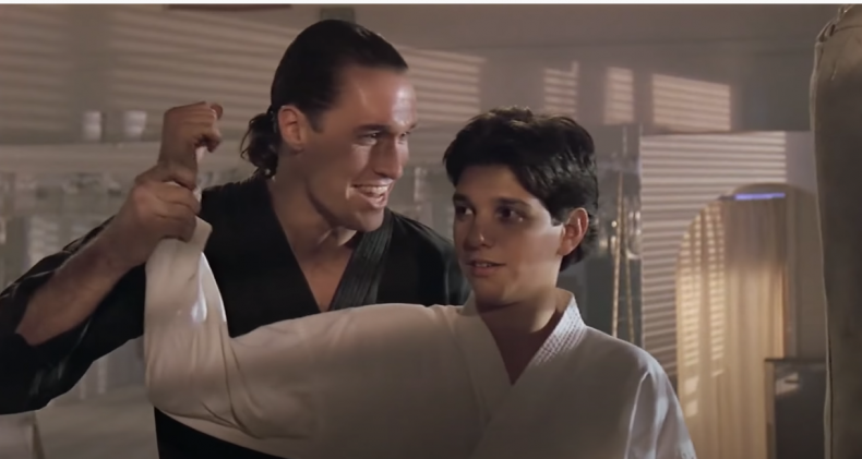 Terry Silver teaches Daniel in "Karate Kid"
