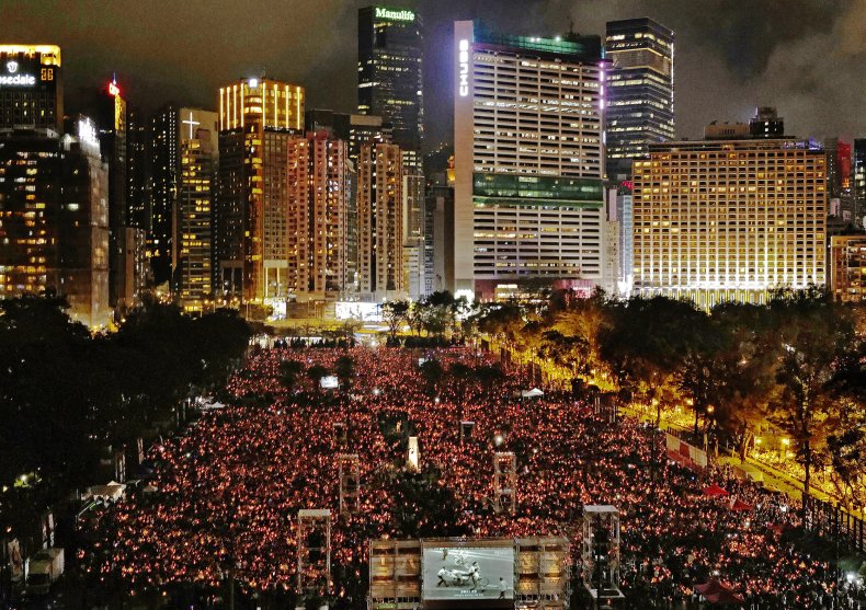 Tiananmen Vigil Hong Kong