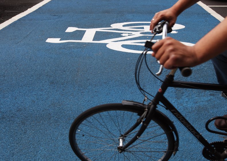 Cyclist in London