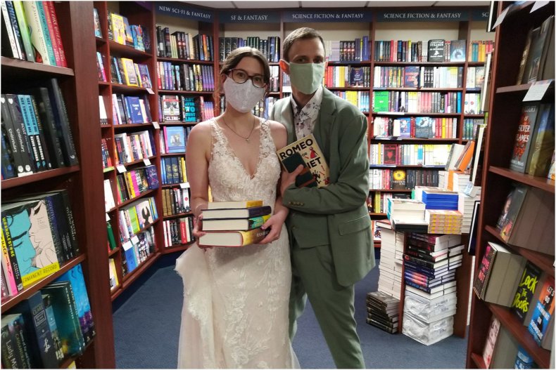 Newlyweds at Blackwell's
