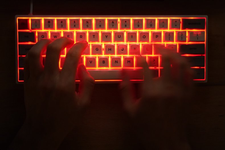 Stock computer hacker photo