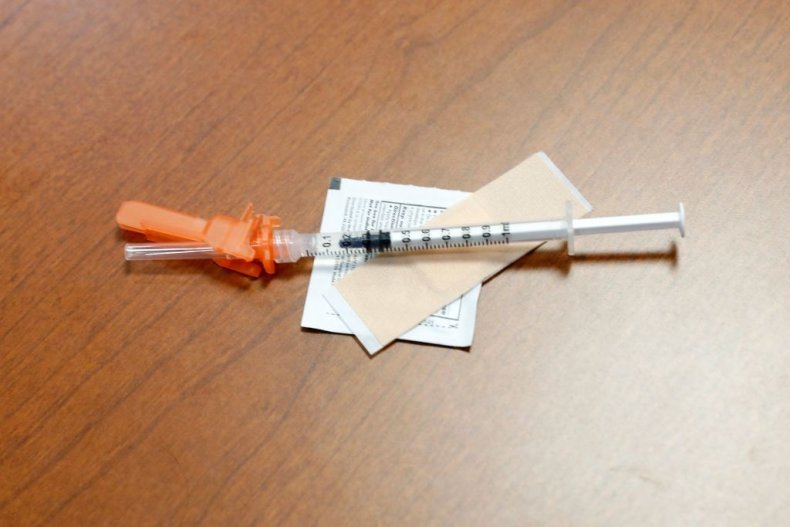 Syringe containing Covid-19 vaccine
