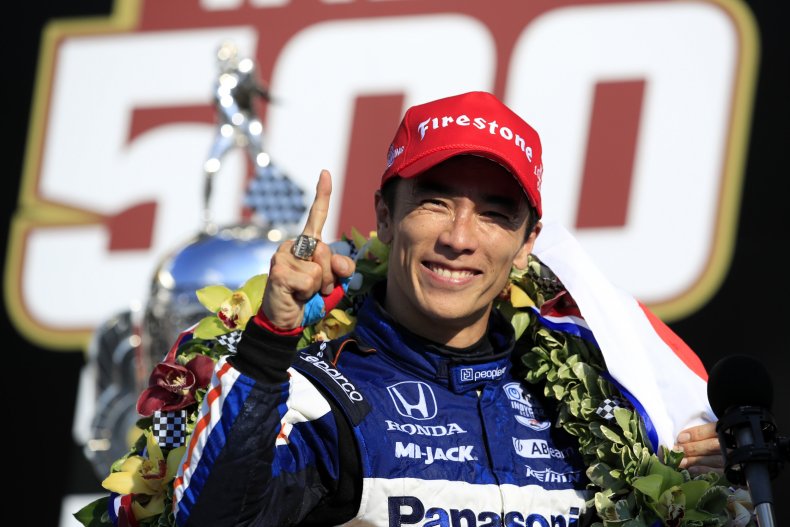 Takuma Sato at the Indianapolis 500