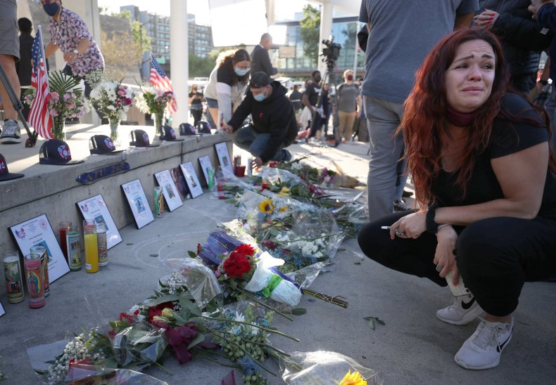 Mourners at VTA Shooting Vigil