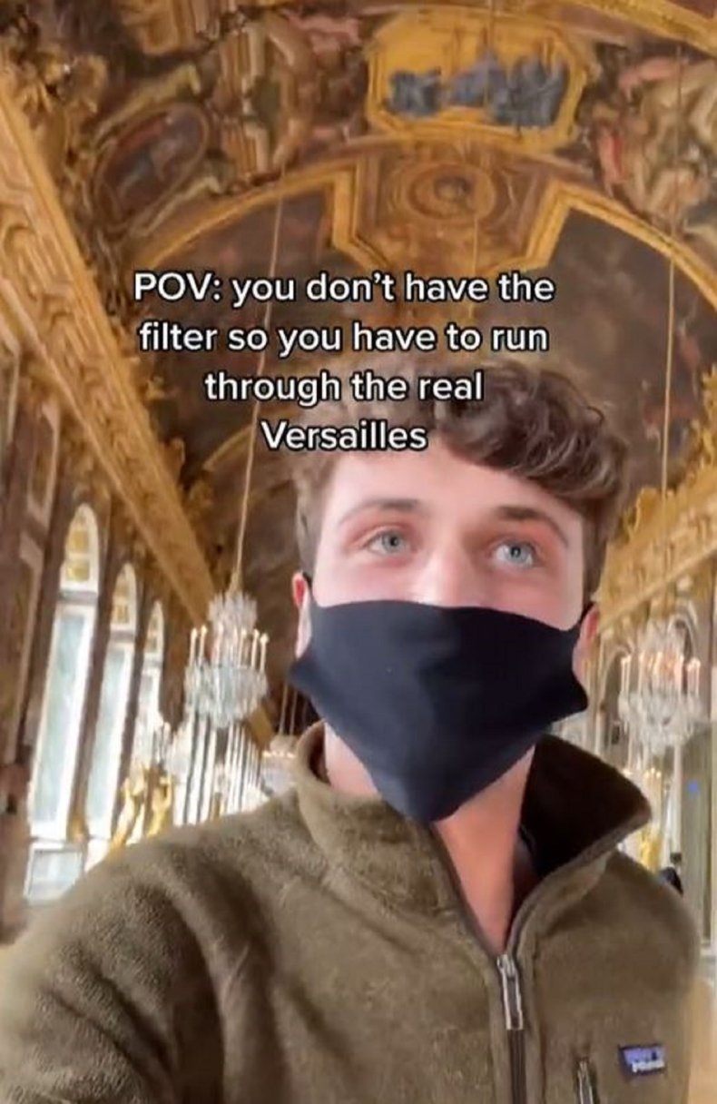 Sam DiBartolomeo in the Palace of Versailles