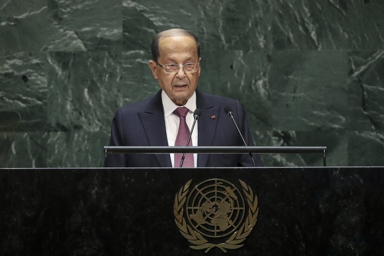 Michel Aoun speaks