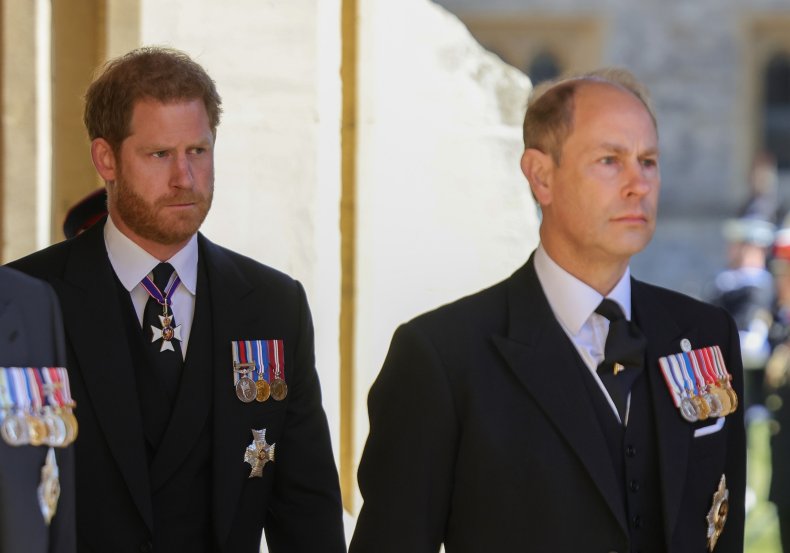 Prince Harry, Edward at Prince Philip's Funeral