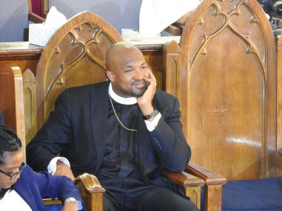 Reverend Robert Turner at Vernon AME Church Reverend Robert Turner at Vernon AME Church