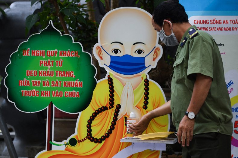 Man Wearing a Mask in Vietnam