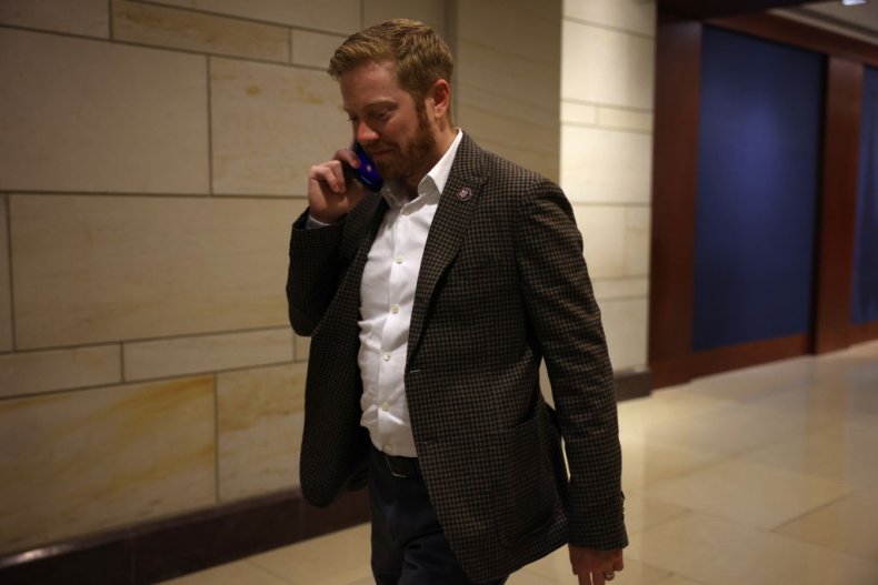 Rep. Peter Meijer Arrives for Caucus Meeting
