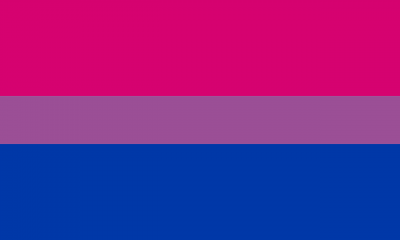 The bisexual pride flag. The bisexual pride flag.