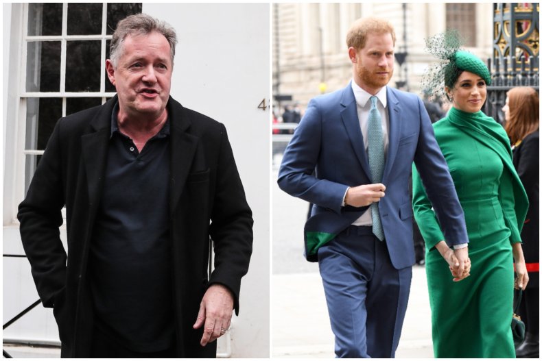 Piers Morgan has supported the royal family