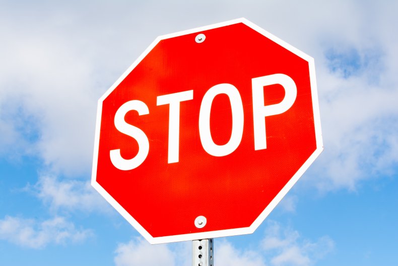 Stock image of a stop sign.