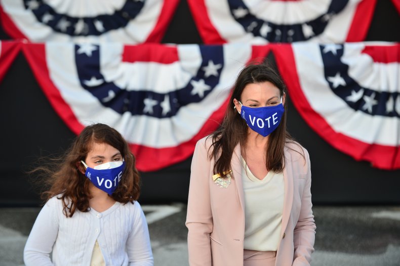 Jill Biden Hosts Women For Biden Drive-In