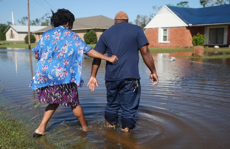 Flood Waters From Hurricane Delta
