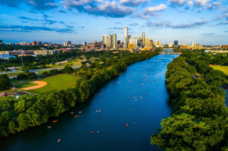 Kayakers in Austin 